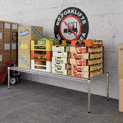 21" Deep x 60" Wide x 14" Height Wire Shelving Kit | 1-Tier | NSF Commercial Storage Rack Unit
