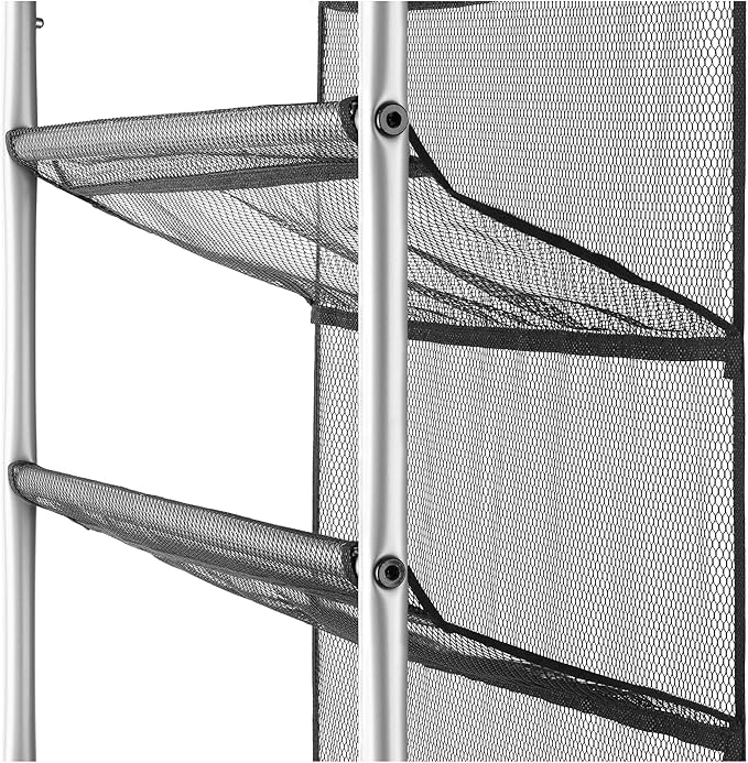 12 Tier Over-The-Door Shoe Organizer Rack - Holds 36 Pairs, Space-Saving Metal Storage for Closet, Bedroom - Durable Gray Shoe Shelf for Men & Women
