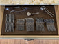 Silverware Drawer Lining Kit in Brown - Holds 70 Pieces