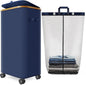 Laundry Hamper with Wheels, 110L Large Clothes Hamper with Removable Inner Bag, Collapsible Dirty Clothes Basket for Dorm, Rolling Dirty Clothes Basket for, Bedroom, Bathroom, Laundry Room