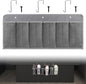 RVZONE RV Shoe Pockets 6 Large Pockets Heavy Hanging Bedside Storage Organizer with Sturdy Hooks Storage Pockets Hangs on bed for Shoes Toys and Tool Accessories