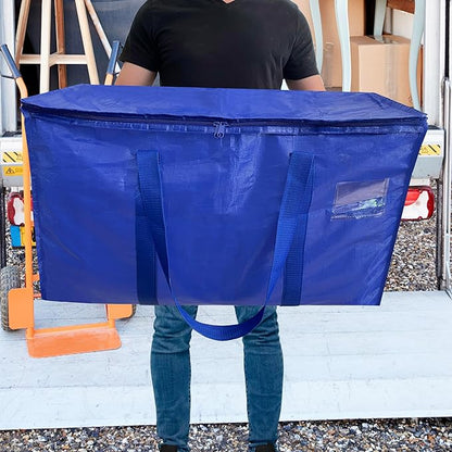 Storage Totes, Moving Bags, 4 Pack, Extra Large Bags For Moving Supplies, Bedroom Closet, College Dorm Essentials, Alternative To Moving Boxes
