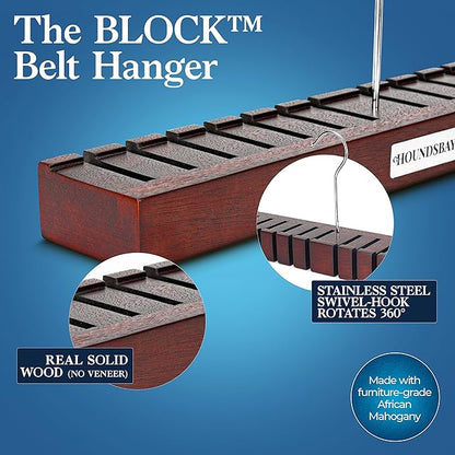 Belt Organizer & Hanger - Belt Rack & Storage - Holder for Closet - Gifts for Dad