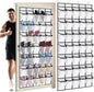 35 Over the Door Shoe Organizer Large Mesh Pocket Hanging Shoe Rack for Closet Nonslip Behind Door Storage Holder Back to School Organizer for Mesh Closet Dorm Room College Classroom Storage