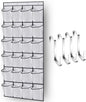 MISSLO Over The Door Shoe Organizer 24 Large Mesh Pockets, White