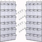 24 Pockets-Door Hanging Shoe Organizer,Underwear Organizer,Sunglasses Storage,Food Snacks Pouches Spice Packets Storage,Shoe Rack,High heel Shoe Organizer with Deep Pockets,Bedroom,Bathroom,Pantry