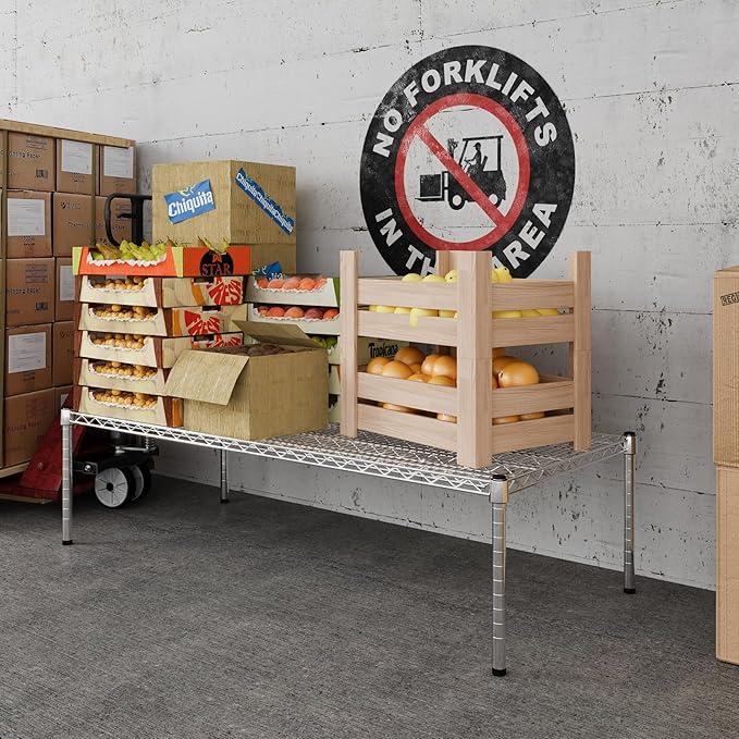 24" Deep x 54" Wide x 14" Height Wire Shelving Kit | 1-Tier | NSF Commercial Storage Rack Unit