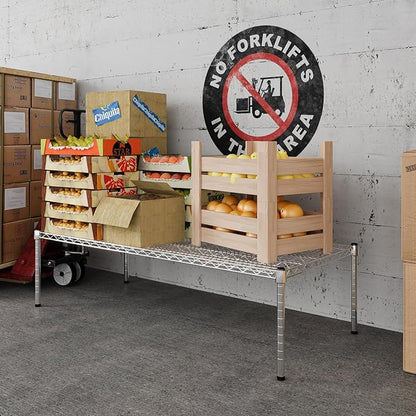 24" Deep x 54" Wide x 14" Height Wire Shelving Kit | 1-Tier | NSF Commercial Storage Rack Unit