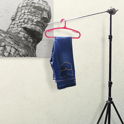 Denimation 6 Piece Polypropylene Hanger, Blue and Red