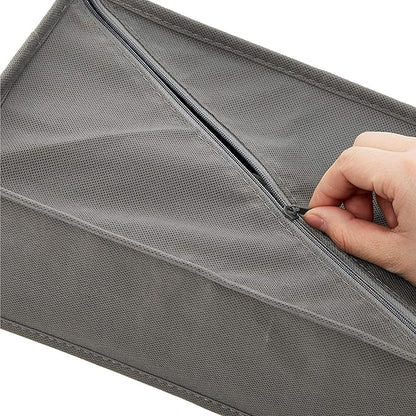 Amazon Basics Dresser Drawer Storage Organizer for Undergarments, Set of 4, Gray | Set of 4