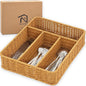 Silverware Drawer Organizer, Kitchen Essentials - Resin Wicker, Latte