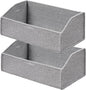 UBBCARE Closet Storage Bins 2 Pack, Cotton Rope Clothes Storage Bins & Sturdy Dog Toy Basket, 19" X 11" X 7" Shelf Baskets for Organizing, Grey