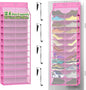 Kotkn 24-Pair Over Door Shoe Organizer for Family & Kids, Double Sided | Hanging Storage for Sneakers, Boots, Toys & Room OrganizationRose Quartz